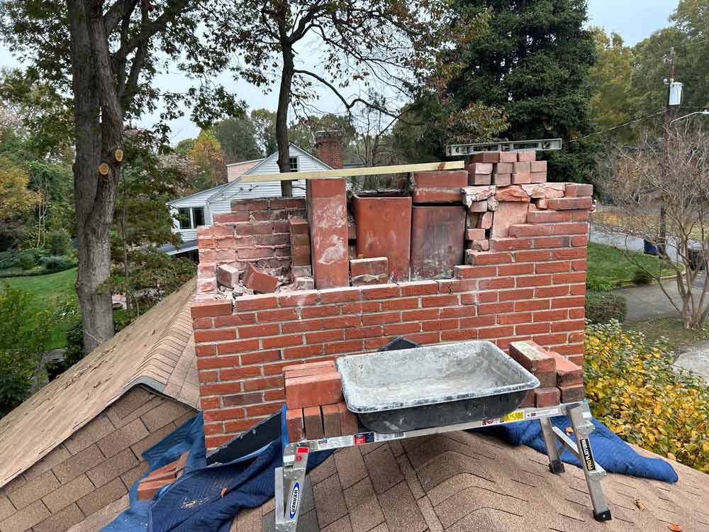 Fixing Damaged Chimney